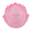 LED Flower Lamp Imitation Glass Yellow Light Electronic Candle Lotus