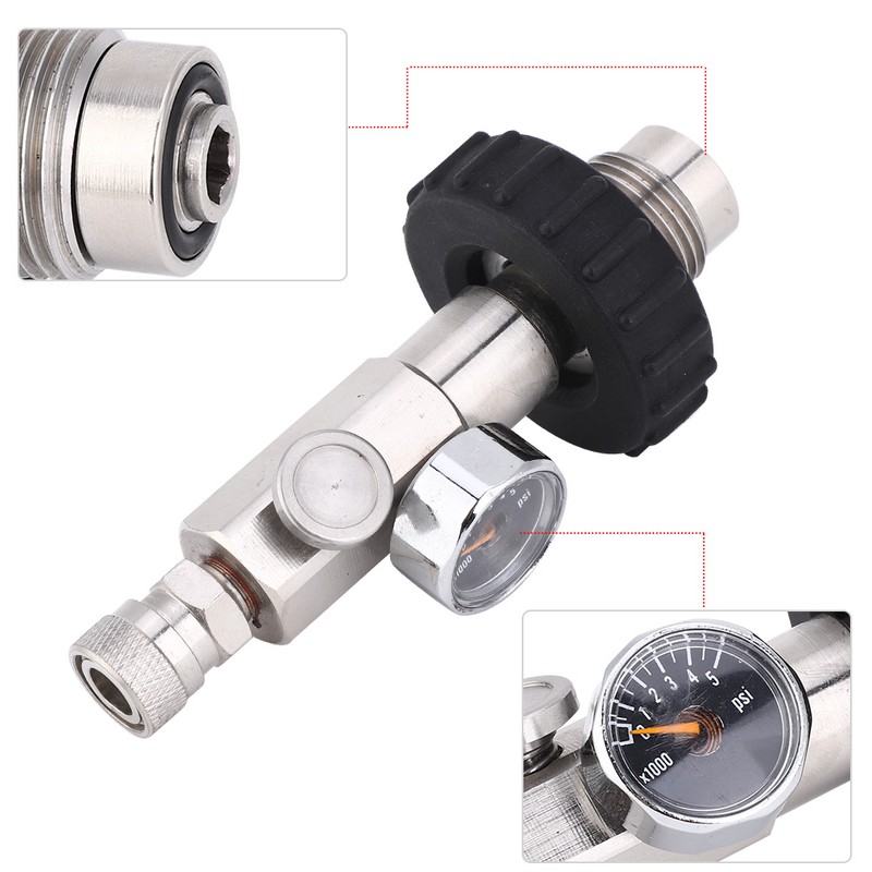 High Quality CO2 Copper Inflatable Quick Connector with Plastic Handle