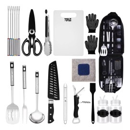 trdipileo Juego De Utensilios De Cocina De Campamento 20 Pzs Trdipileo