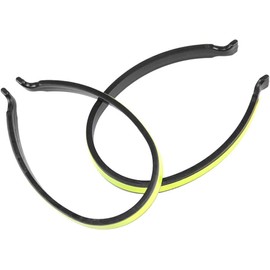 2 x grüne Fahrradhosen-Clips, Knöchel-Sicherheitsband, reflektierend, für Fahrräder, Beinmanschette, Clip, Fahrradausrüstung, Fahrradhose, Wickelclip, reflektierendes Zubehör, Outdoor-Freizeit