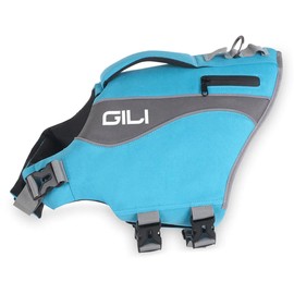Gili Dog Life Vest Jacket Flotation (Blue, X-Small)