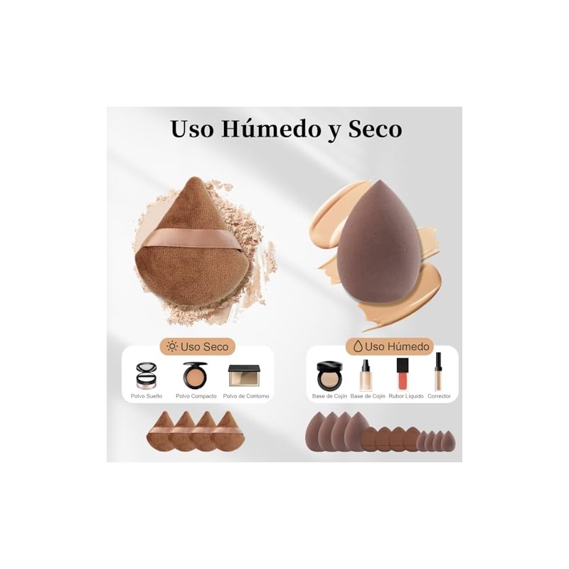 HEYMKGO Brochas de Maquillaje, Set Profesional de Brochas de Maquillaje