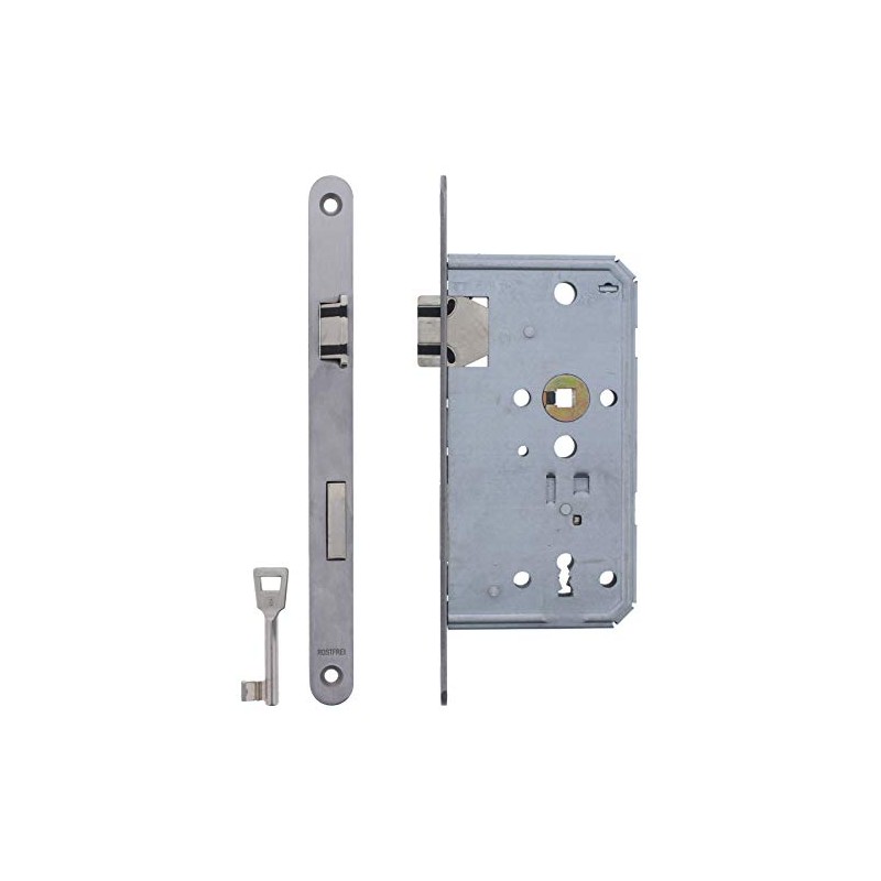 ToniTec® Mortice Lock Soft Lock Whisper Trap 55/72/8 Stainless Steel