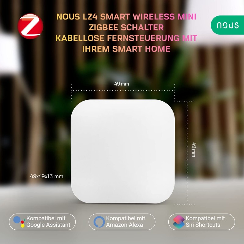 NOUS LZ4 ZigBee Switch, Tuya, Alexa Light Switch, WiFi Light