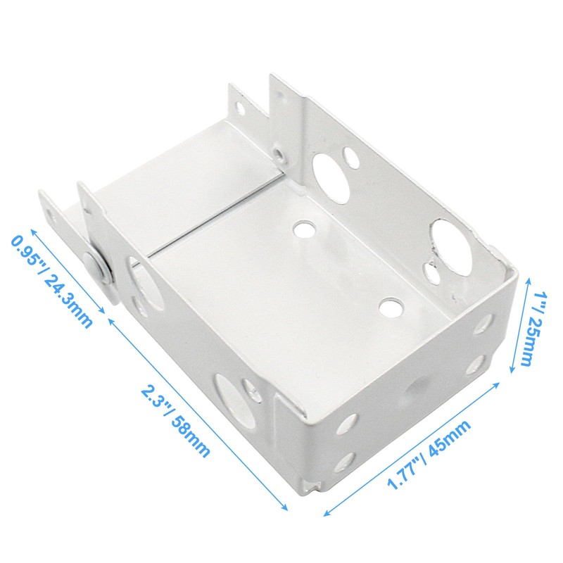 Hordion 6PCS Blind Brackets 2 Inch Box Mounting Bracket for