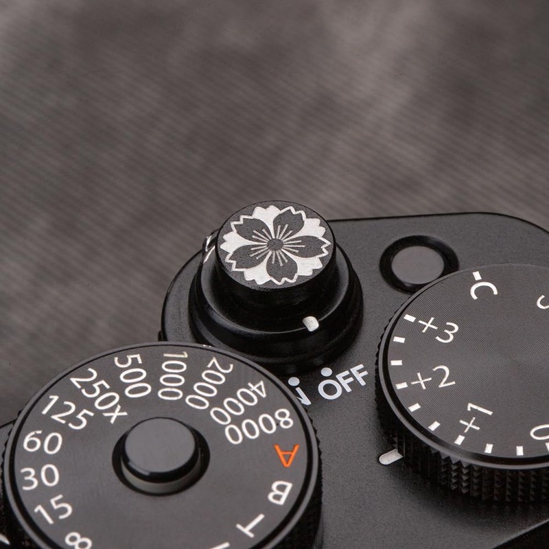 Camera Metal Hot Shoe Cover Shutter Buttons Protector for Fuji