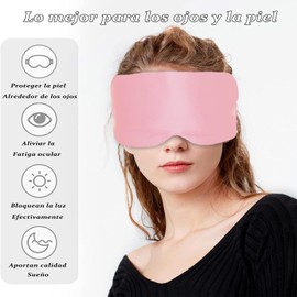 Antifaz para dormir, antifaz para dormir seda, antifaz seda,100% bloqueo de luz máscara para dormir, súper suave, cinturón de sueño ajustable, adecuado para dormir, vuelo, yoga y viajes(Gris)