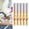 5pcs Professional CNC End Mill Metal Spiral Router Bit Milling