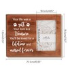 INFUNLY Pet Memorial Photo Frame Gift Wood Photo Frame for
