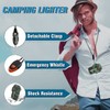Torch Lighter, 2 Pack Butane Lighter, Windproof Outdoor Gas Lighter