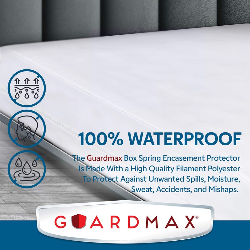 Guardmax Premium Box Spring Cover - Full XL Size Waterproof