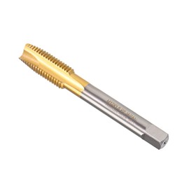 CoCud Spiral Point Tap Metric M12 x 1.5 Thread Titanium Coated High Speed Steel 6542 for Thread Milling and Drilling Machine Tapping, 1 Pack