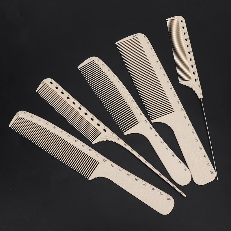 10Pcs Professional Hairdressing Comb Barber Hair Styling Cutting Comb with