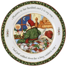 Portmeirion Christmas Story Dinner Plate, Mama in Her Kerchief