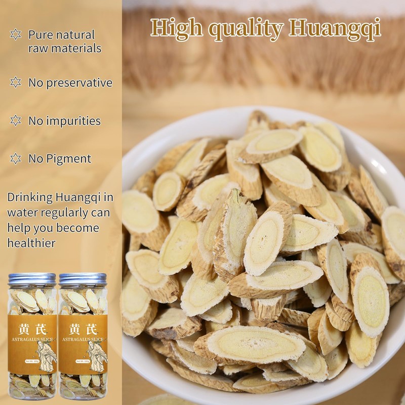 Wanhua Hall Astragalus Root Slices Tea Huang Qi 黄芪 Premium