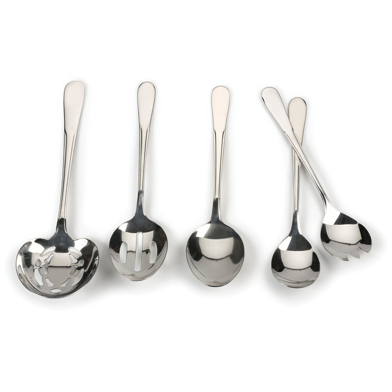 Monty de cuchara de servir de acero inoxidable pulido