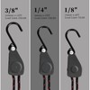 4 Pcs Kayak Rope Tie Downs Straps, 1/4" x 12Ft