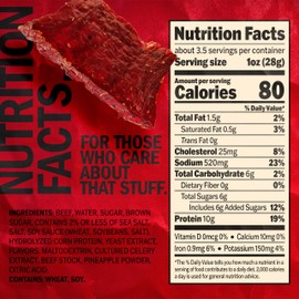 Jack Link's Beef Jerky, Original, Multipack Bags - Flavorful Meat Snacks for Break Rooms, Ready to Eat Protein Snacks - 10g of Protein per Serving, Made with 100% Beef - 3.25 oz (Pack of 8)