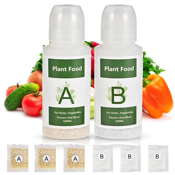 Tigvio 800ml Hydroponic Nutrients A&B for Aerogarden Plant Food Growth