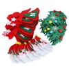 30Pcs Christmas Tree Felt Wall Hanging Door Murals Kids Gifts
