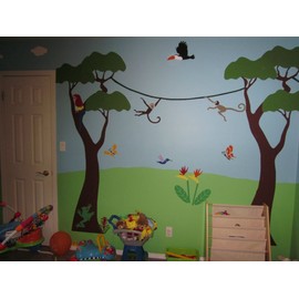 My Wonderful Walls Bird of Paradise Flower Stencil