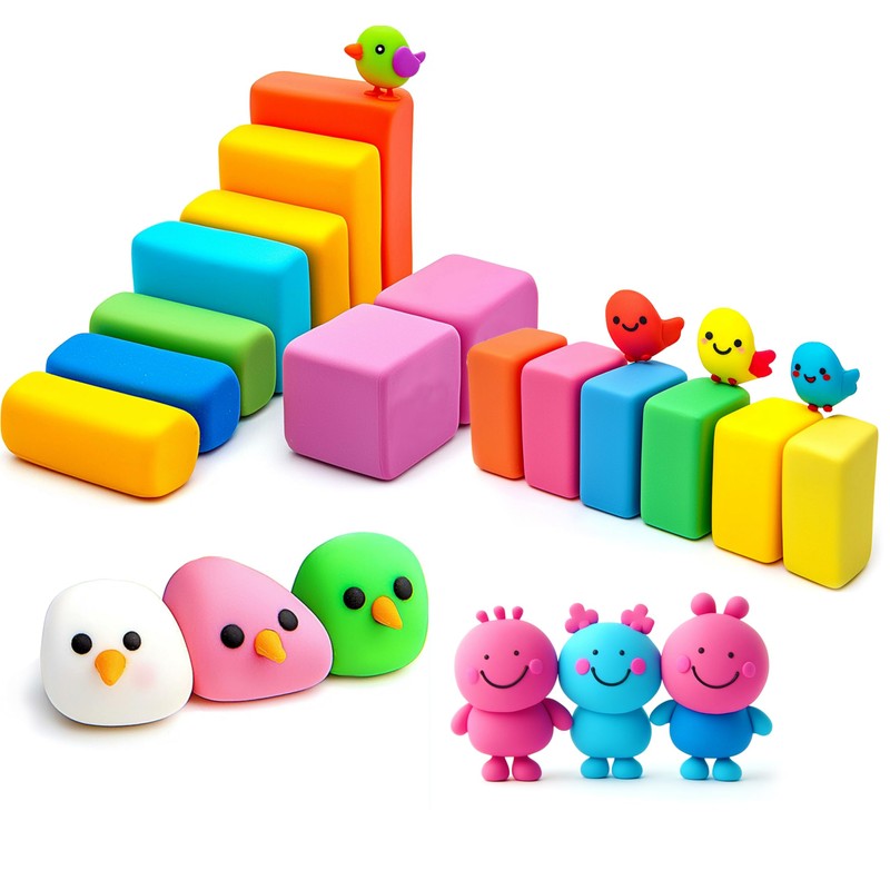 ROPTO Kneaded Erasers for Artists Drawing No Smudge 12 Pcs