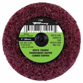 Quick Change Surface Prep Pad, 2", Medium Grit (5-Pack of Forney 71909)