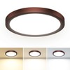 hepside 1PACK LED Flush Mount Ceiling Light, 3CCT Selectable 3000K-4000K-6500K