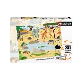 Nathan Puzzle 30 Pieces Savannah Animals for Children, 4005556863839