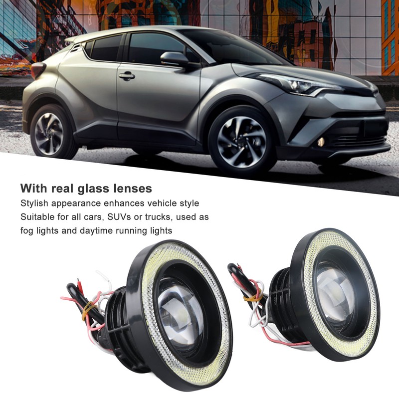 3.5in Car Fog Light Aluminum Housing Waterproof Bright LED Universal