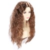 Light Brown Wave Wig Adjustable Charming Breathable Comfortable Fluffy Heat