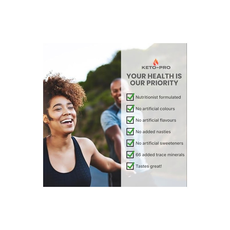 Keto-Pro Keto Electrolytes 250g - 50 Servings | Electrolyte Powder
