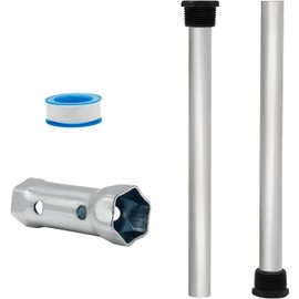 RV Water Heater Anode Rod 2 Pack Rv for Suburban and Morflo - 9.25''Long & 3/4'' Thread Lasting Tank Corrosion Protection, For Hot Water Tank Aluminum Anode Rod, RV Camper and Trailer Water Heaters