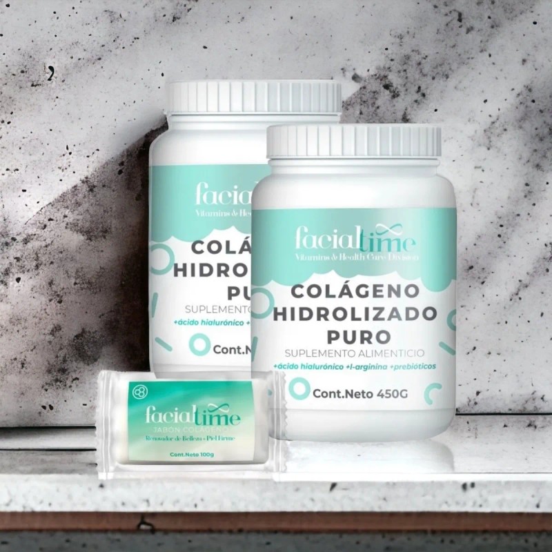 Kit 2 Colágeno Hidrolizado Puro + Jabón De Colágeno