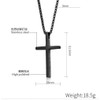 Kysin Chiys Simple Cross Necklace Inspirational Bible Verse Cross Pendant
