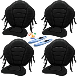Wesiti 4 Pcs Kayak Seats Thickened Padded Kayak Seat with Back Support for Sit on To...