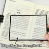 MANJIAMEI 3X Page Magnifying Sheet for Reading 2Pcs Flat Magnifier