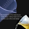 6 Pieces 1.69oz/50ml Plastic Measuring Cups Clear Measuring Cup Plastic