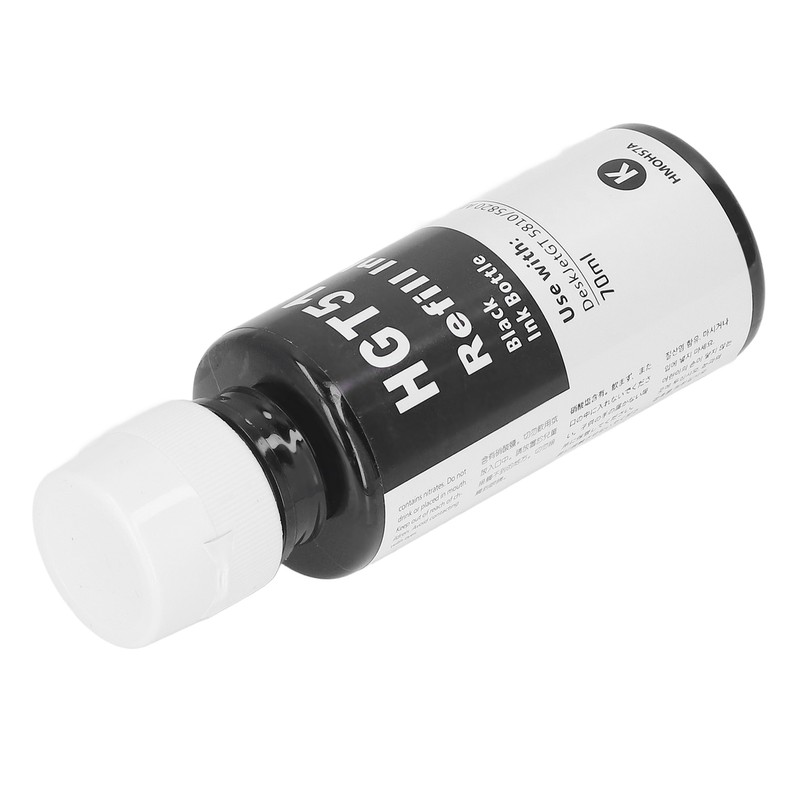 70ML Capacity Refill Ink Bottled Printing Ink Replacement for HP