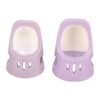 4 Pcs Silicone Thimble Purple Soft Elastic Finger Protector Finger