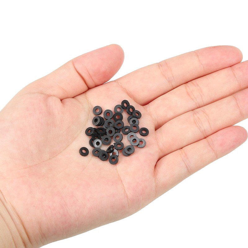 PATIKIL M2 Nylon Flat Washers 150pcs 2mm ID 5mm OD