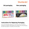 Shuttle Art 240 Pack Glitter Gel Pens, 120 Colors Glitter