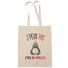 Planetee Tote Bag "J'peux pas Ruhetraite" Beige, beige