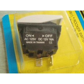 Seachoice ROCKER SWITCH 10811 NON-LIGHTED ON/OFF marine boat rv on off white switch cover