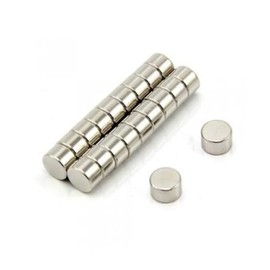 first4magnets F0804-N35-10 8 mm Diameter x 4 mm Thick N35 Neodymium Magnet with 1.47 kg Pull (Pack of 10)