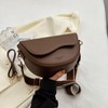 Bolsa De Sillín Crossbody Bandolera Moda Vintage Para Dama (amarillo-marrón)