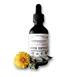 SSF Organics- Liver Tonic | Detox Support | Liquid Tincture with Dandelion, Milk Thistle, Artichoke Leaf, Lemon. Safe and Gentle Daily Formula. Promotes Optimal Liver Function.