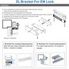 Electromagnetic Lock with Z and L Bracket 280KG 600LBS Holding