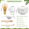 6Pcs Matcha Whisk Set Matcha Bowl Kit Elegant Japanese Matcha