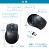 Sanwa Supply MA-WBL164BK Quiet Wireless Blue LED Mouse (for Left